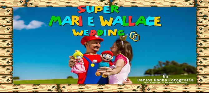 Pré wedding inspirado no Super Mario
