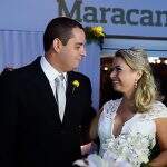 Os noivos que escolheram se casar no Maracanã